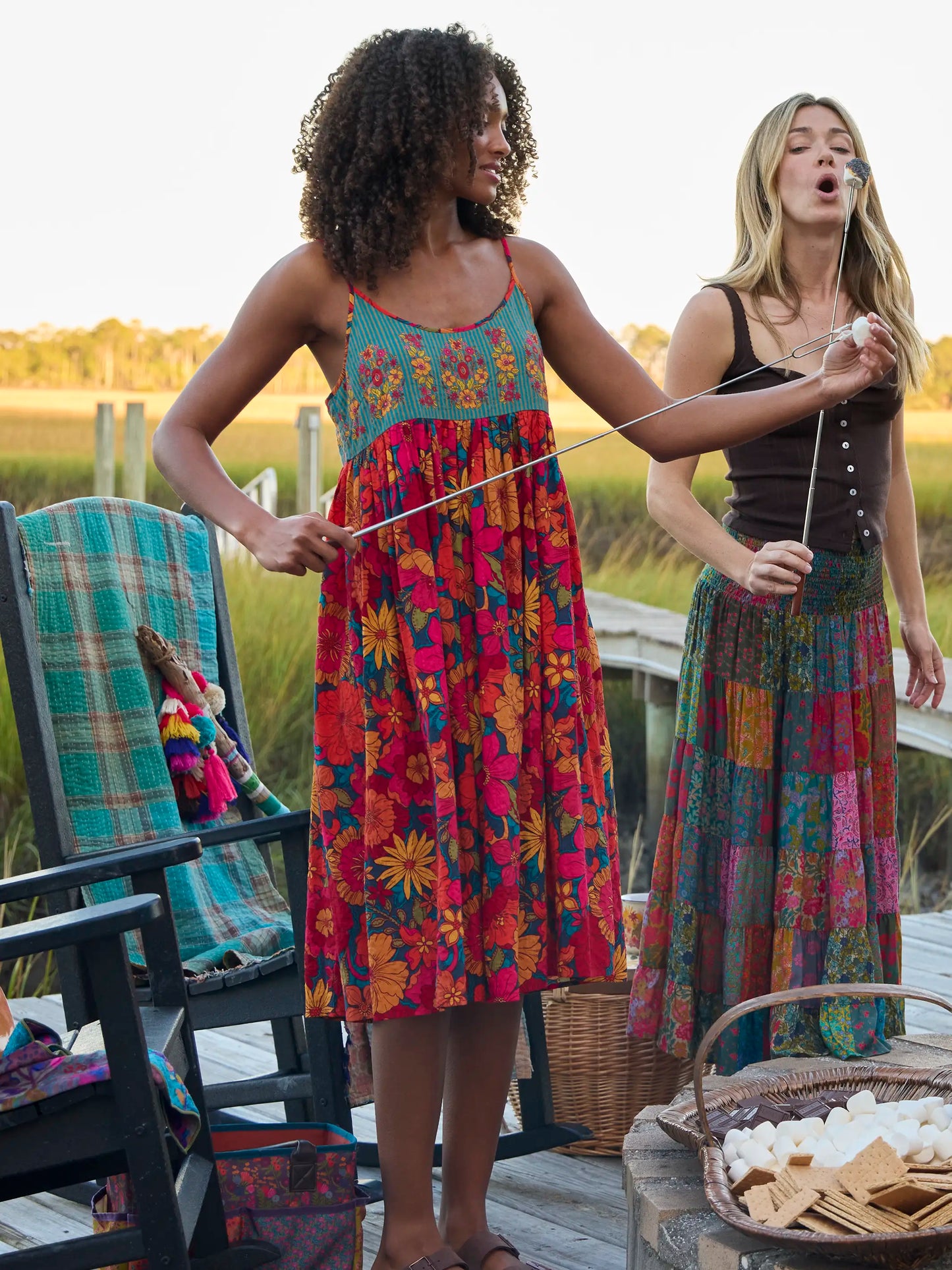 Gigi Midi Dress - Flowerchild Garden