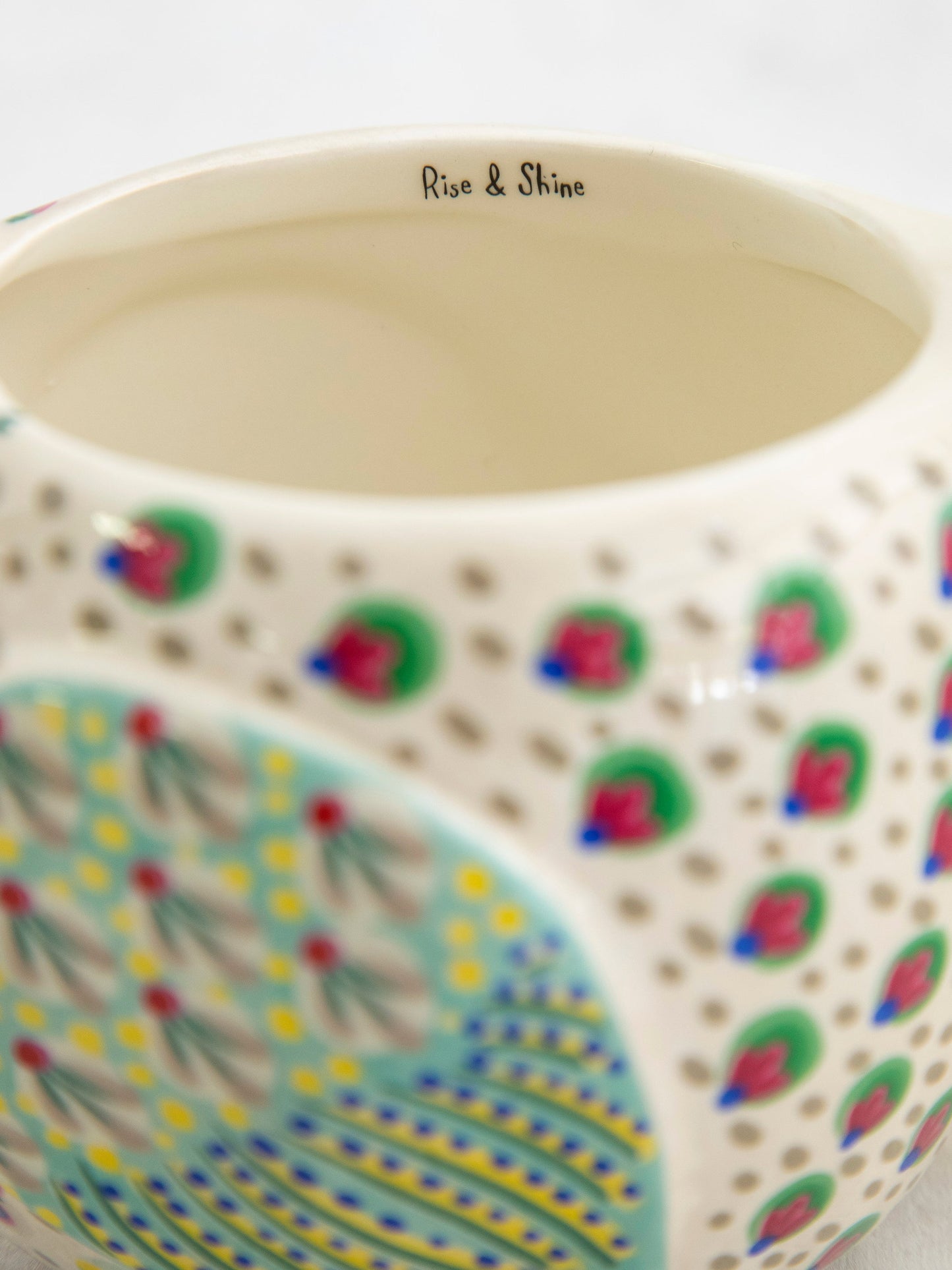 Folk Art Coffee Mug - Penny The Chicken
