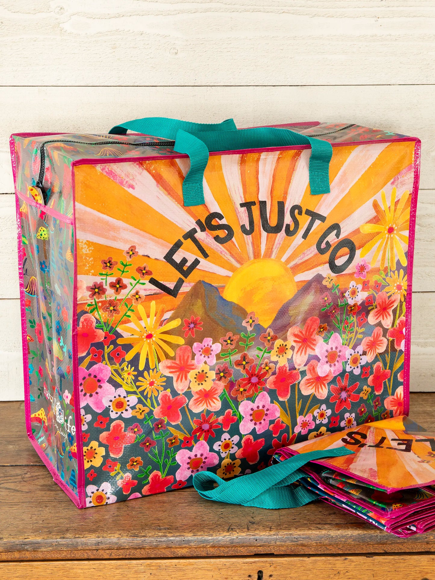 Pack-It-All Zippered Tote - Let's Just Go