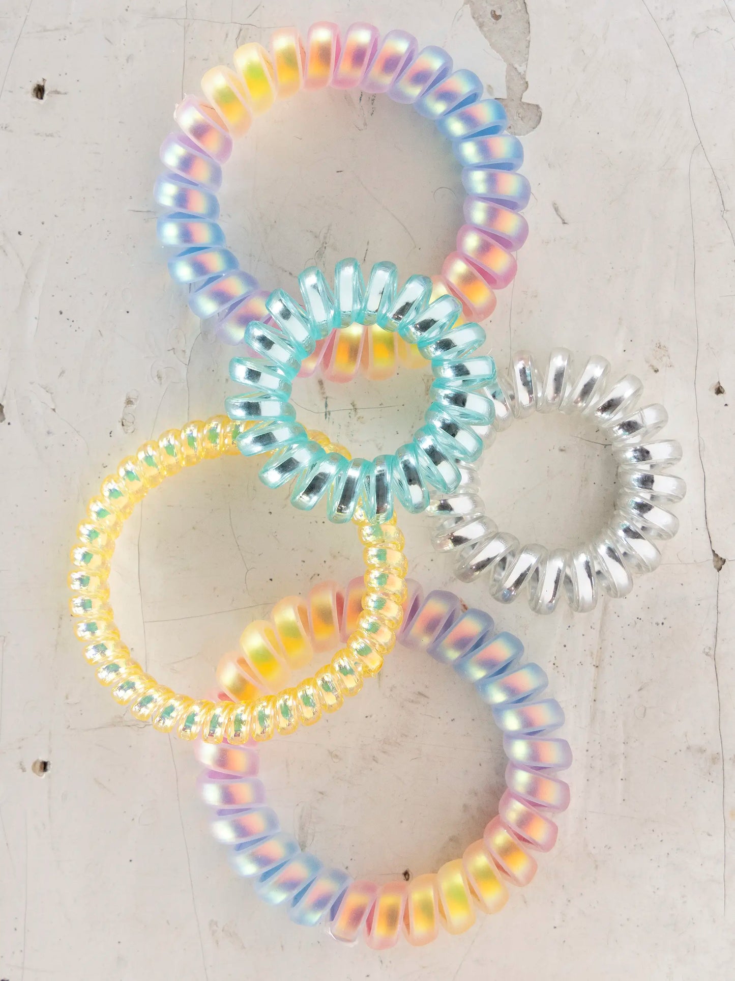 Barcelona Hair Bands, Set of 5 - Rainbow