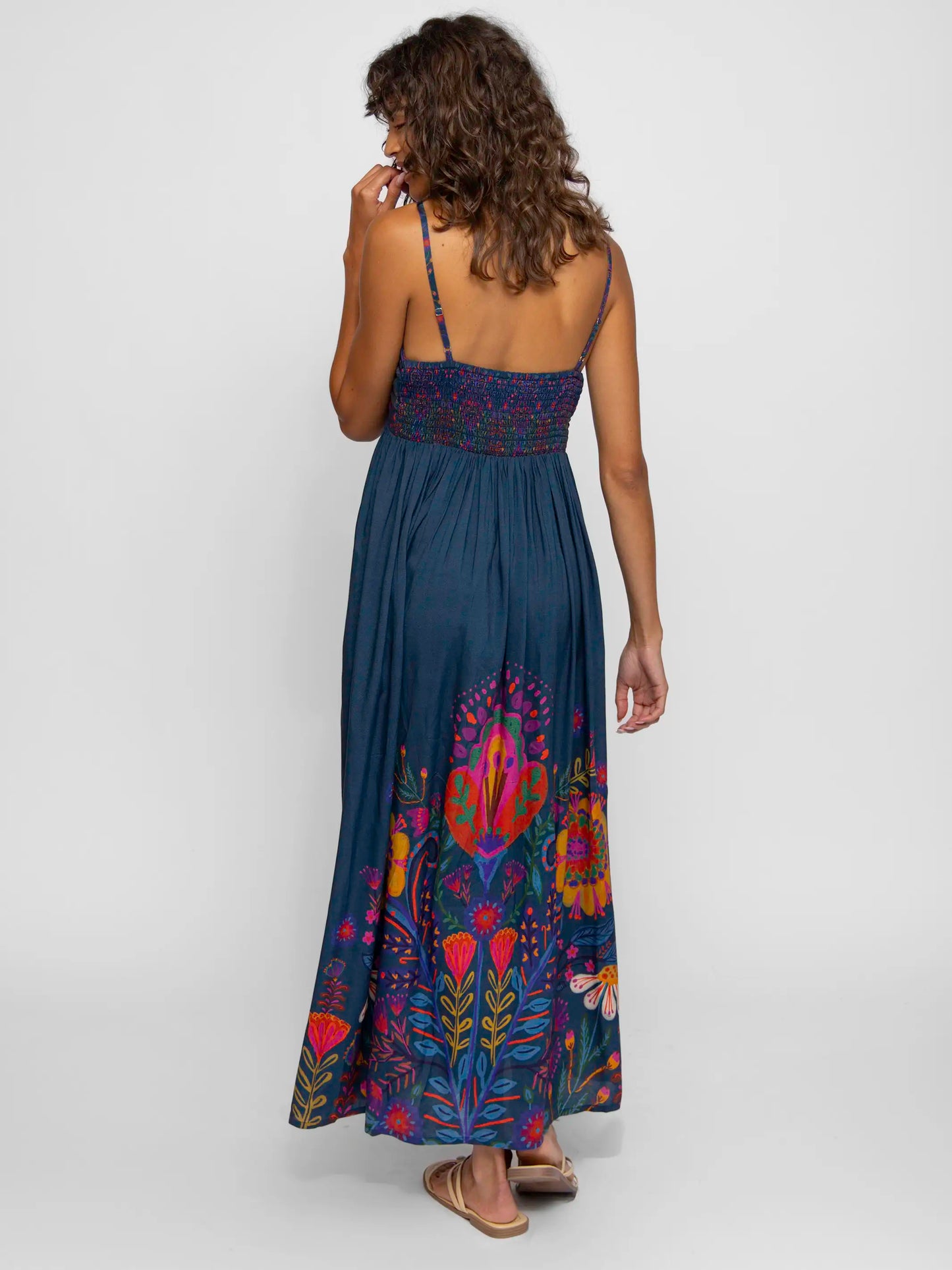 Bailey Maxi Dress - Navy Folk Garden