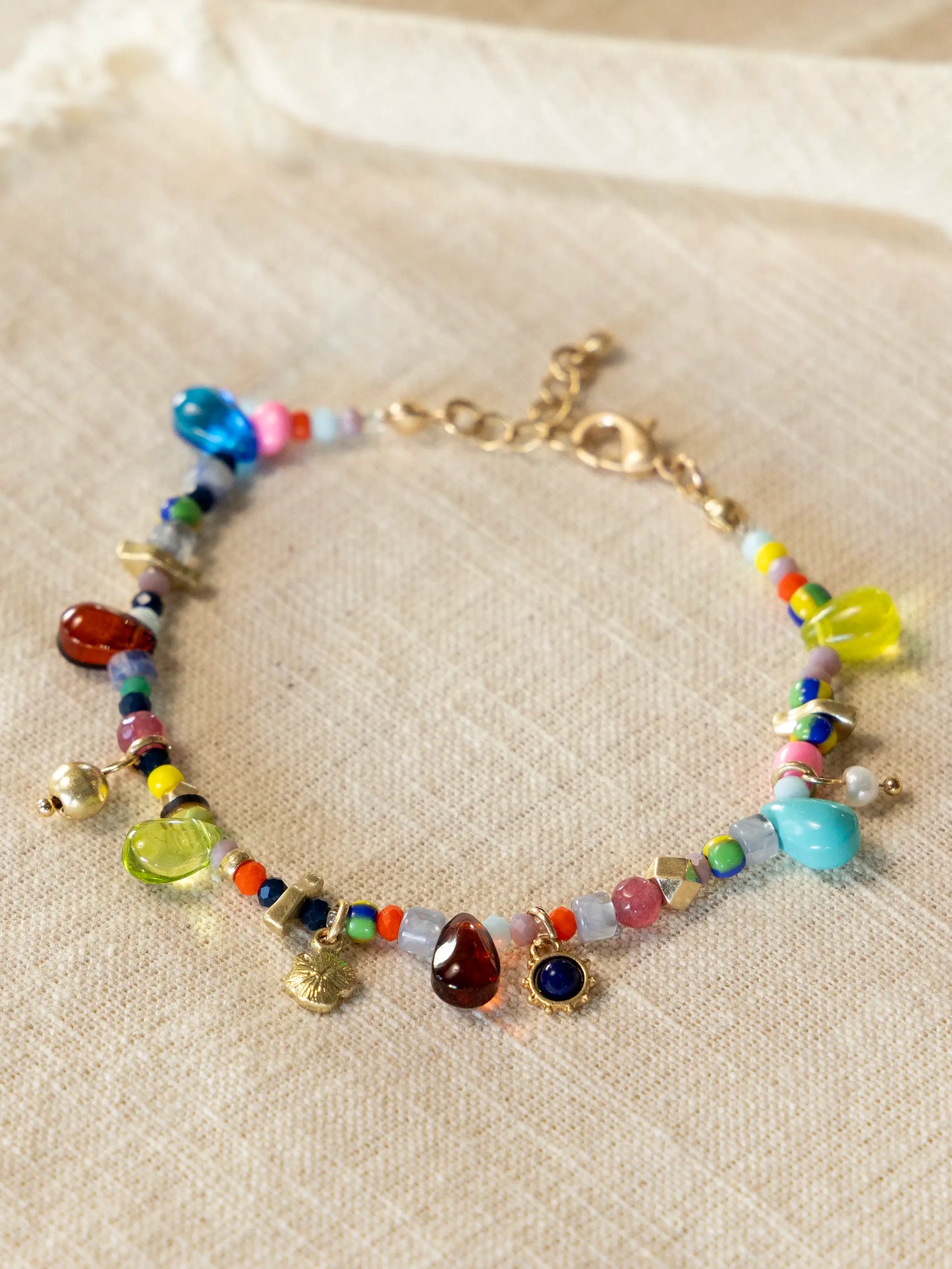 Sunshine Stone Beaded Bracelet