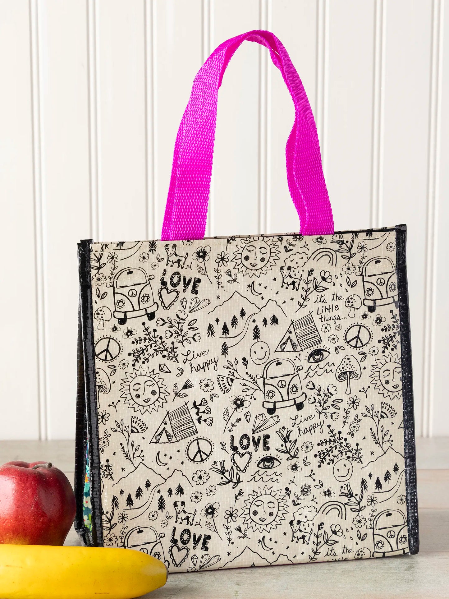 Insulated Lunch Bag - Live Happy Doodles