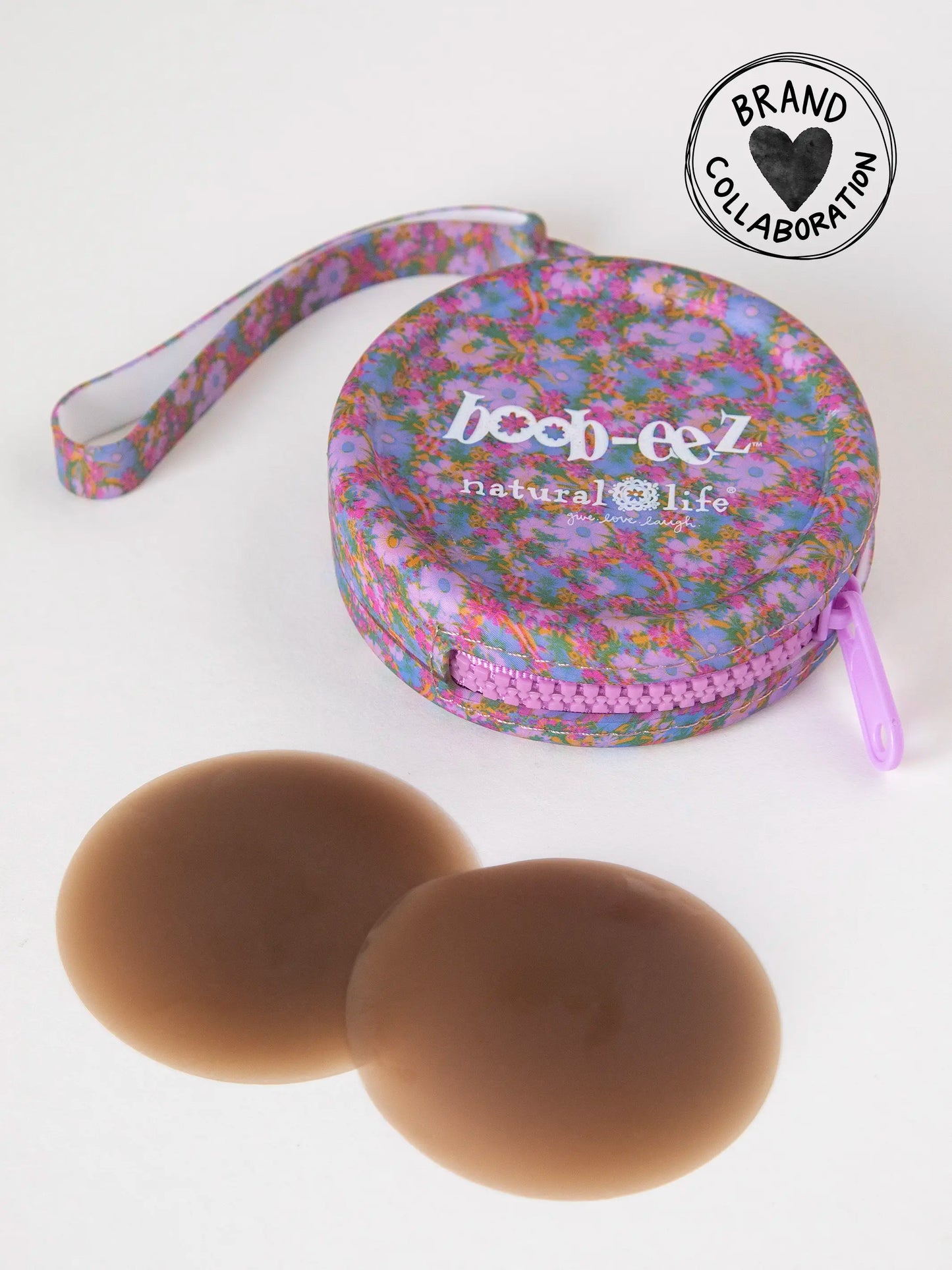 Boob-eezÂ® x Natural Life Deluxe Duo Nipple Cover - Dark