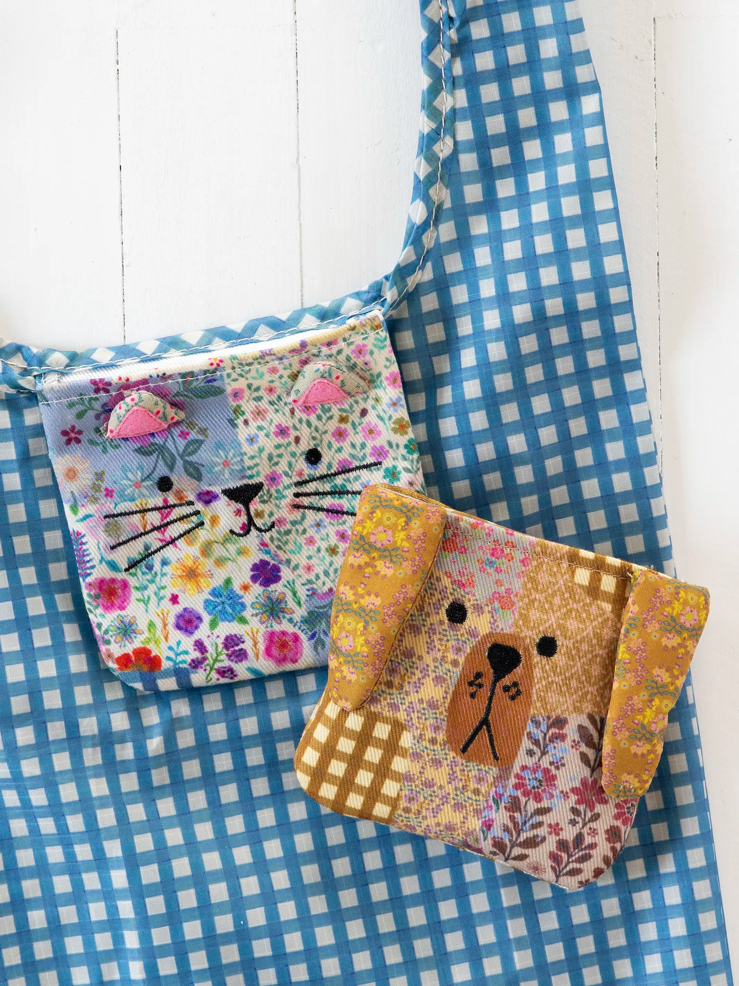 Reusable Market Tote Pouch - Cat