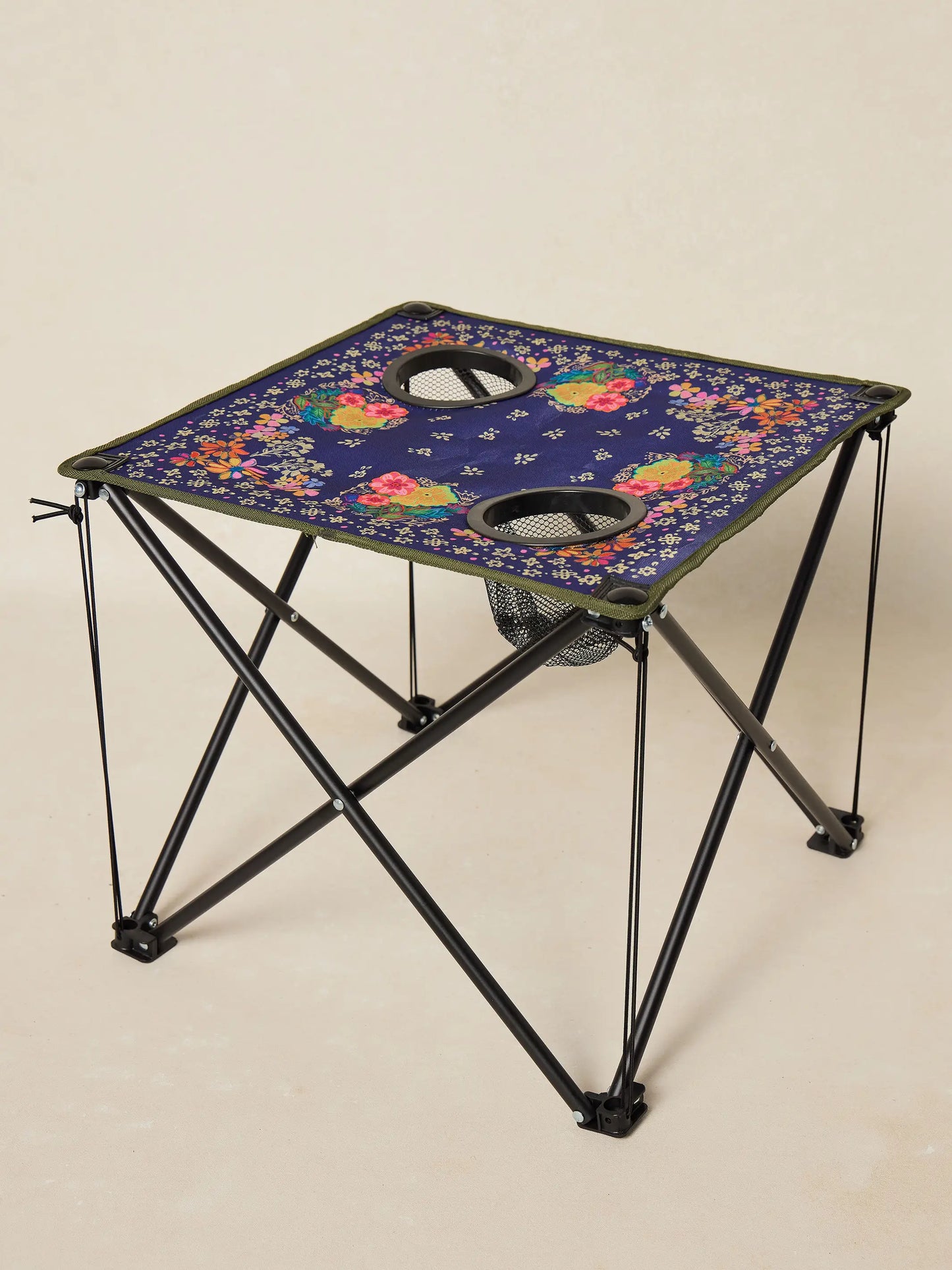 Happy Camp Table - Indigo Floral