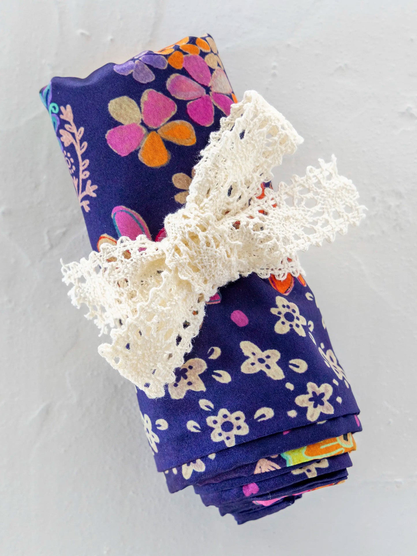 Satin Pillowcase - Tropic Bandana Navy