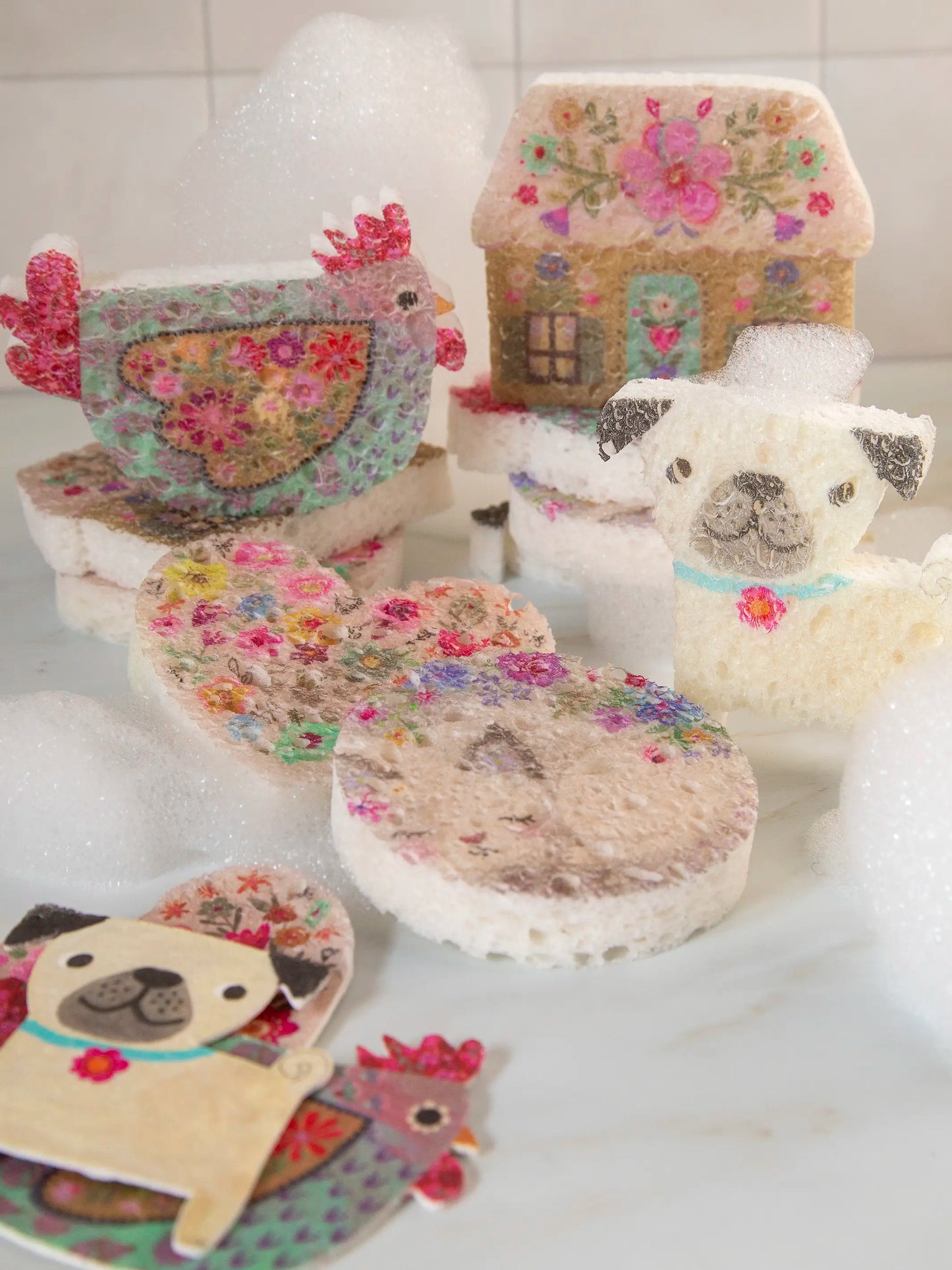 Puff Up Sponges, Set of 5 - Dog