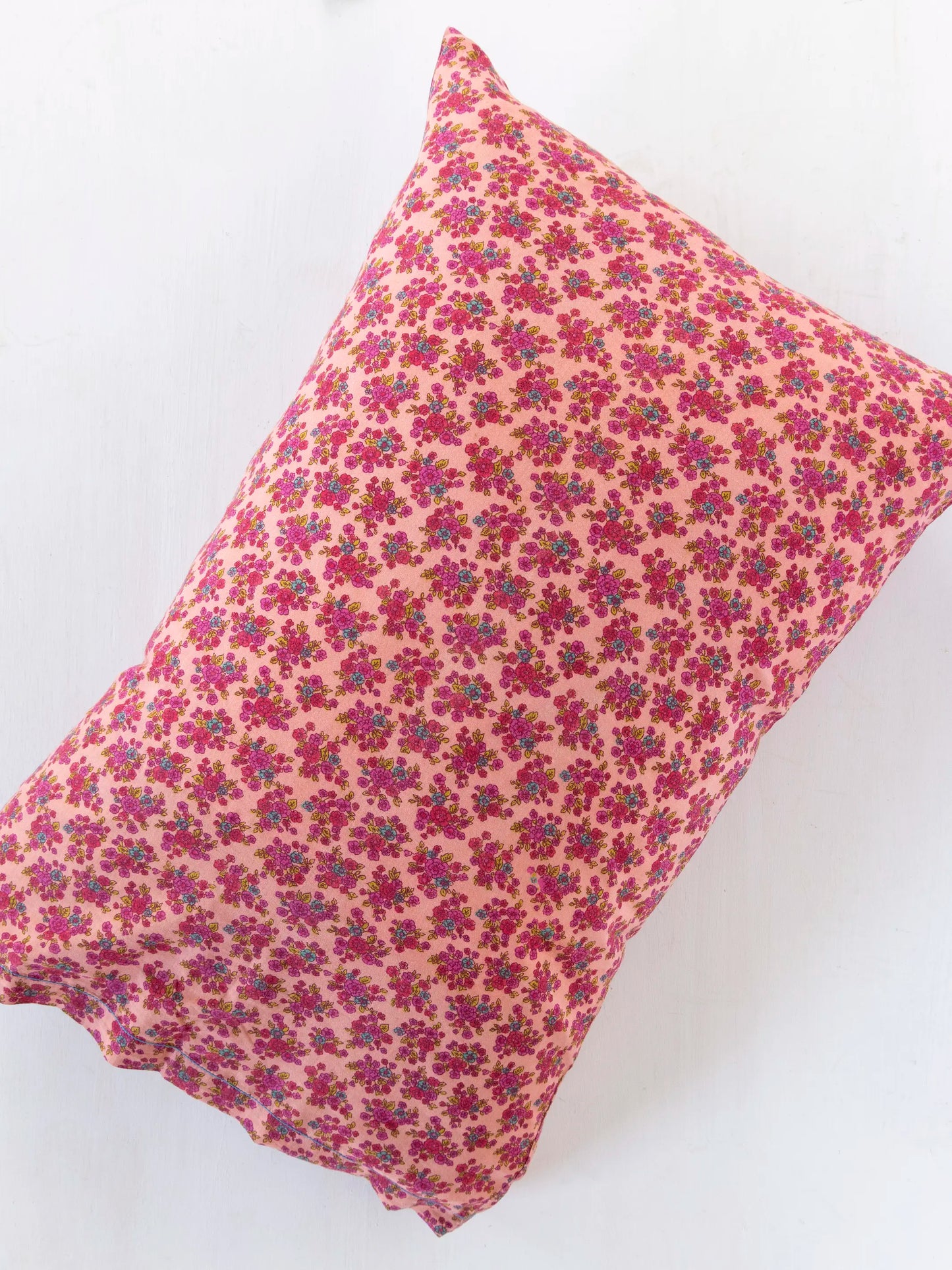 Mix & Match Cotton Pillowcase, Single - Blush Folk Ditsy
