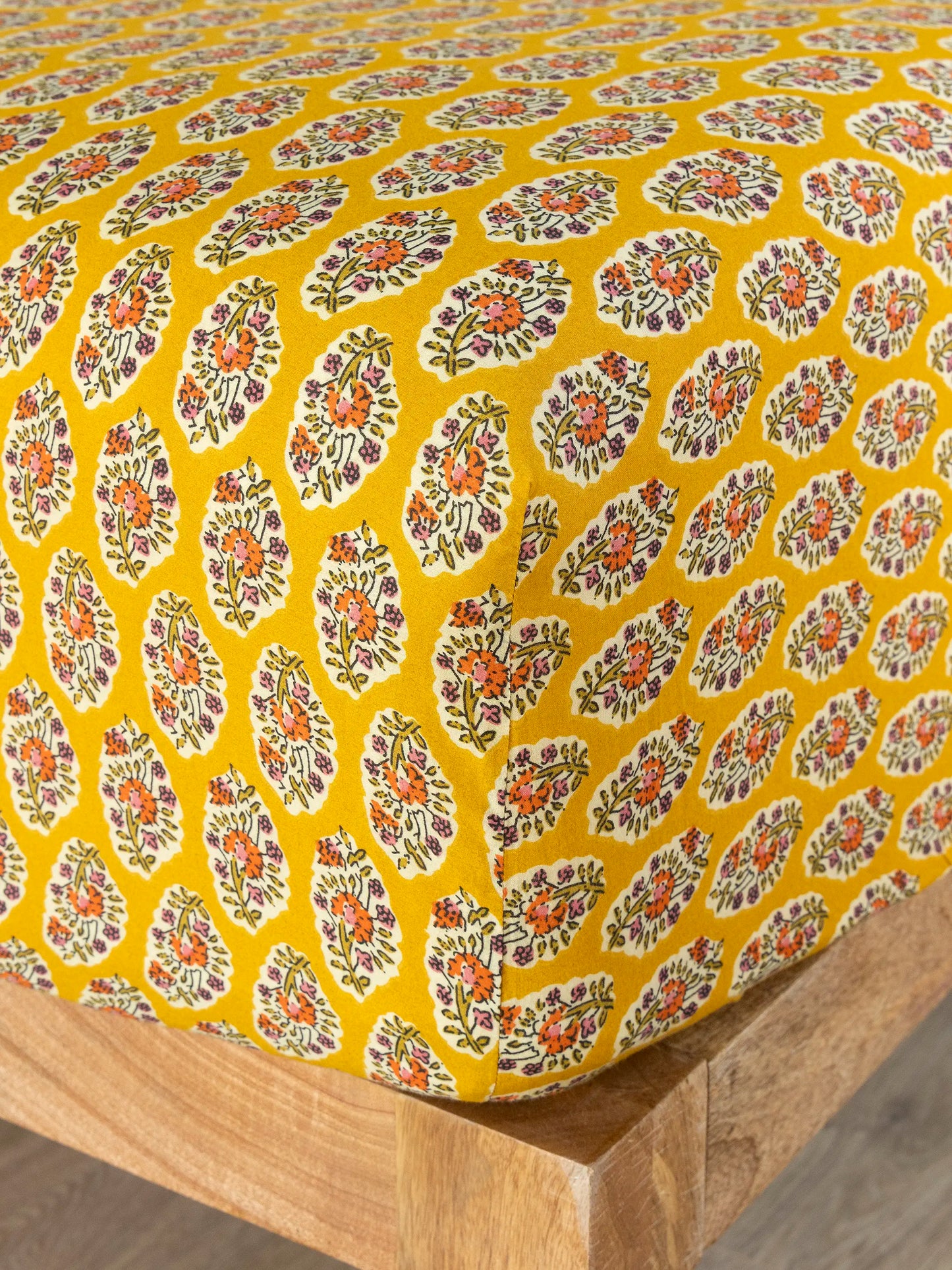 Mix & Match Cotton Fitted Sheet - Golden Marigold