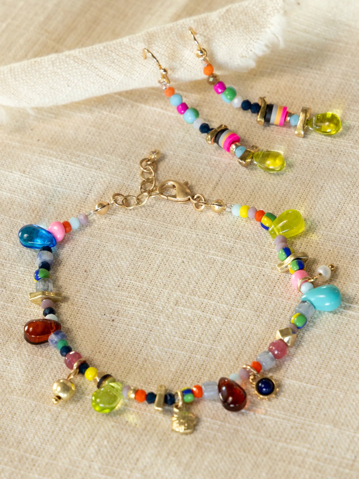 Sunshine Stone Beaded Bracelet