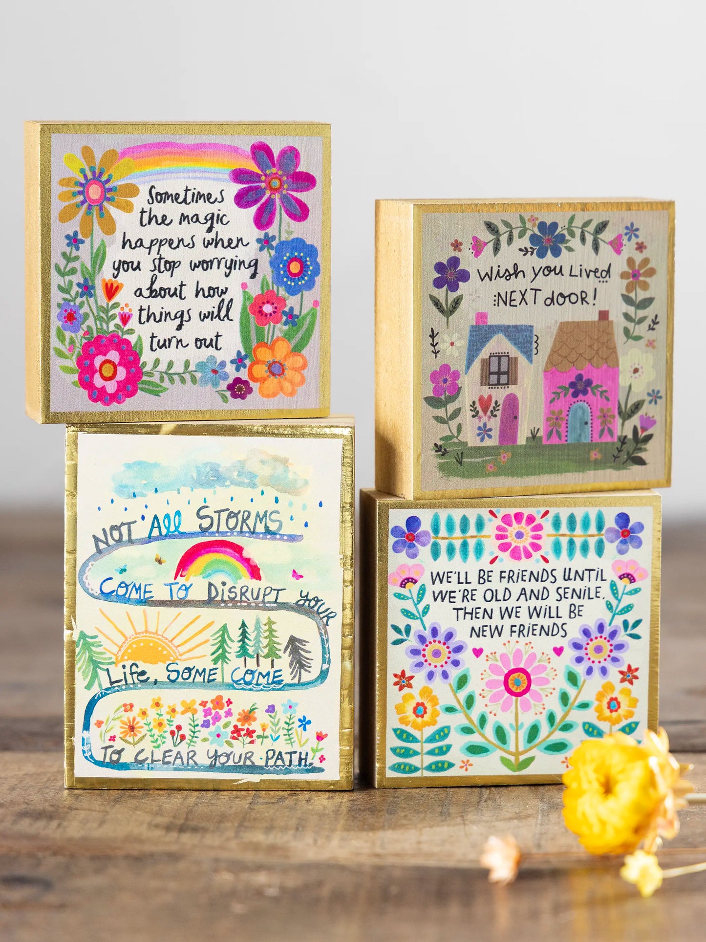 Tiny Block Keepsake - Not All Storms