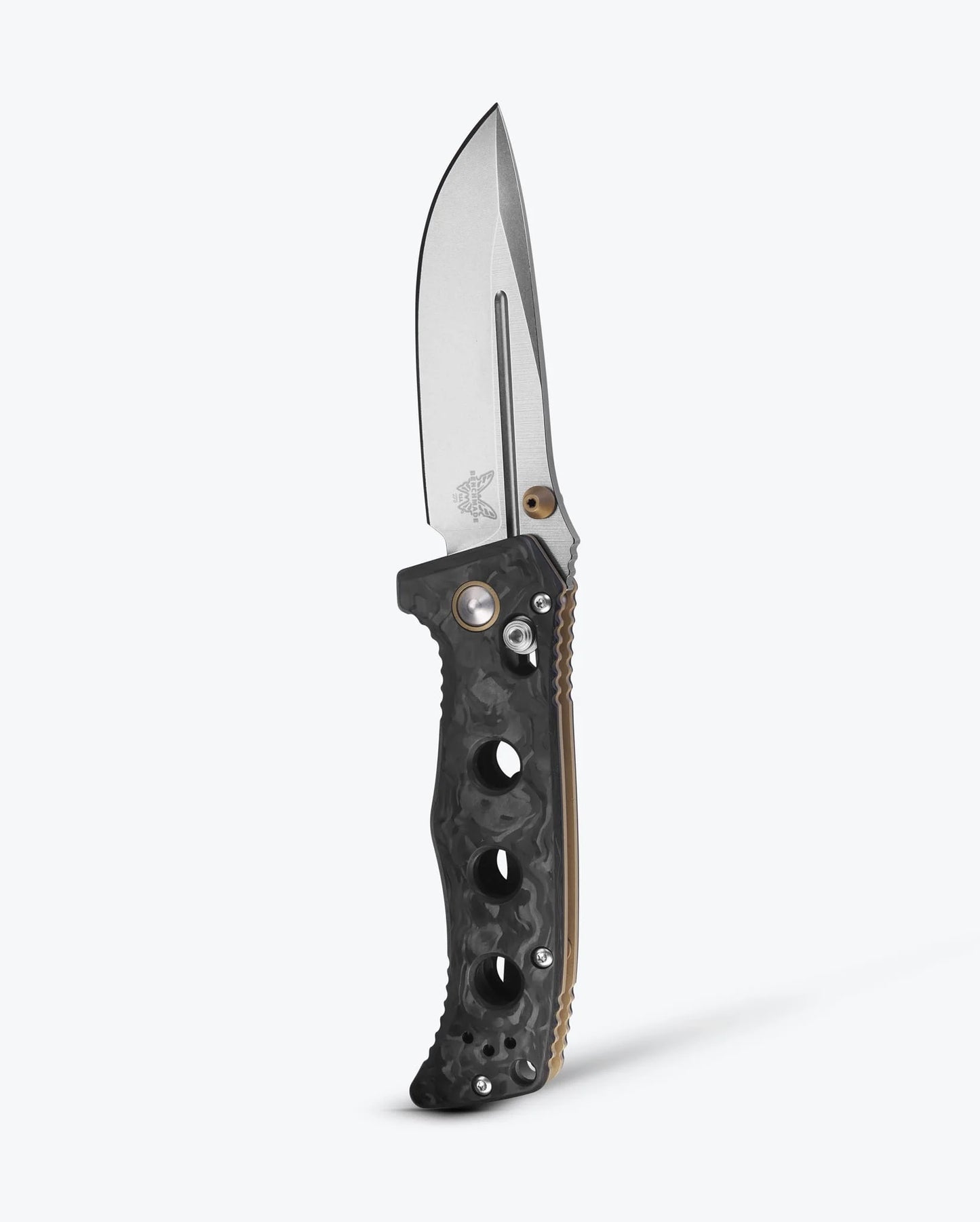Mini Adamas® | Marbled Carbon Fiber | Drop-point