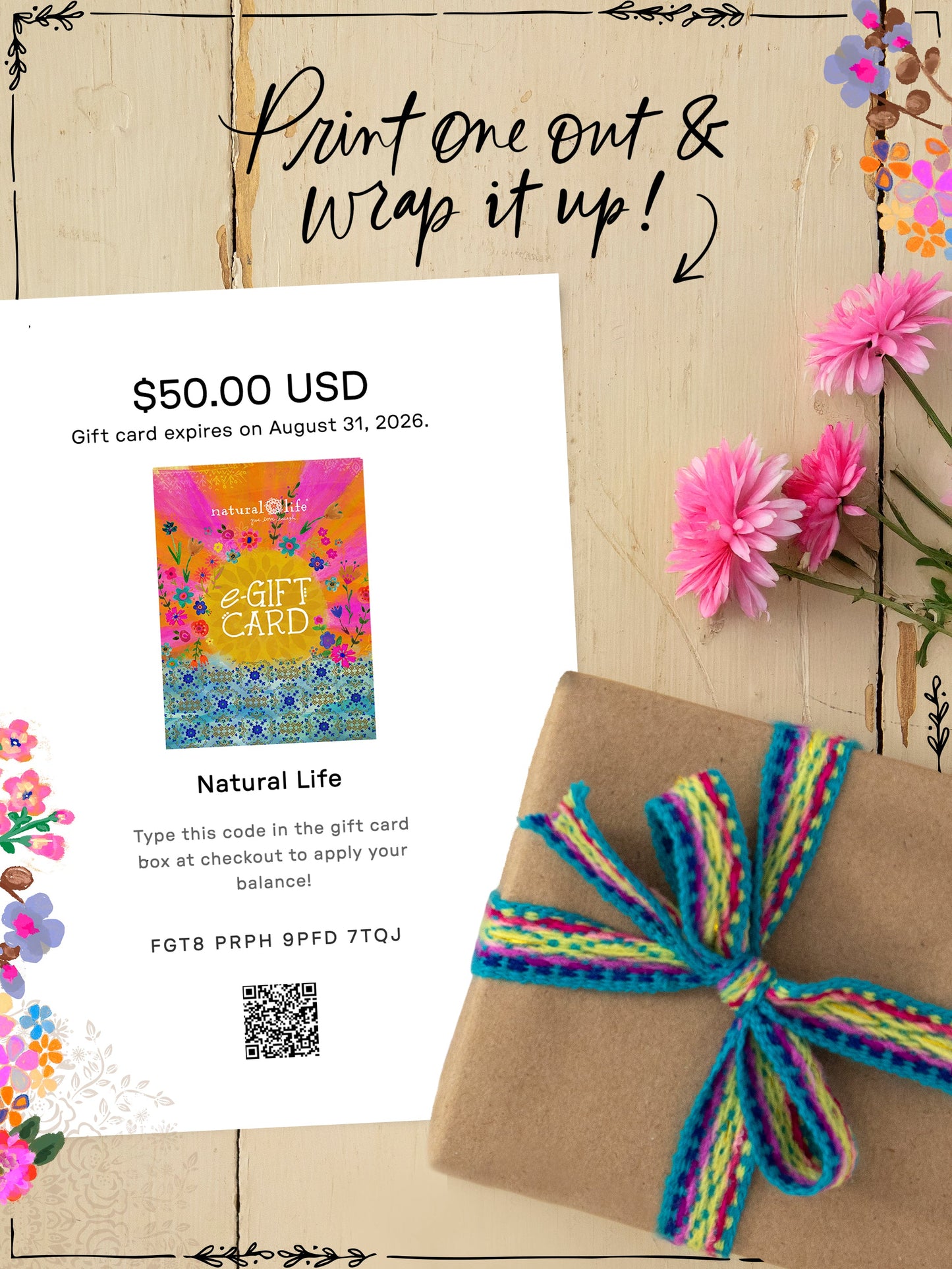 Natural Life E-Gift Card