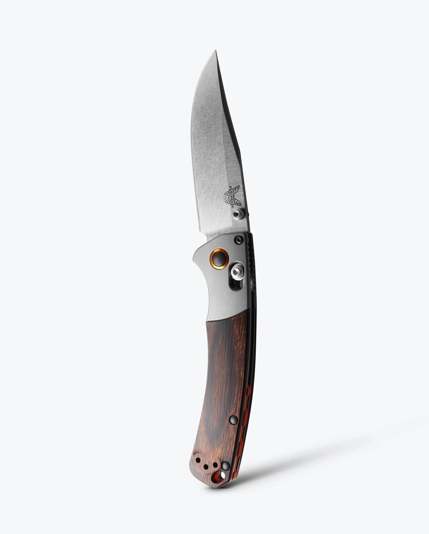 Mini Crooked River | Grey Aluminium & Wood | Clip-point